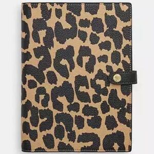 Coach Notebook With Leopard Print